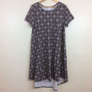 LuLaRoe Geometric Pattern Dress - Black and White